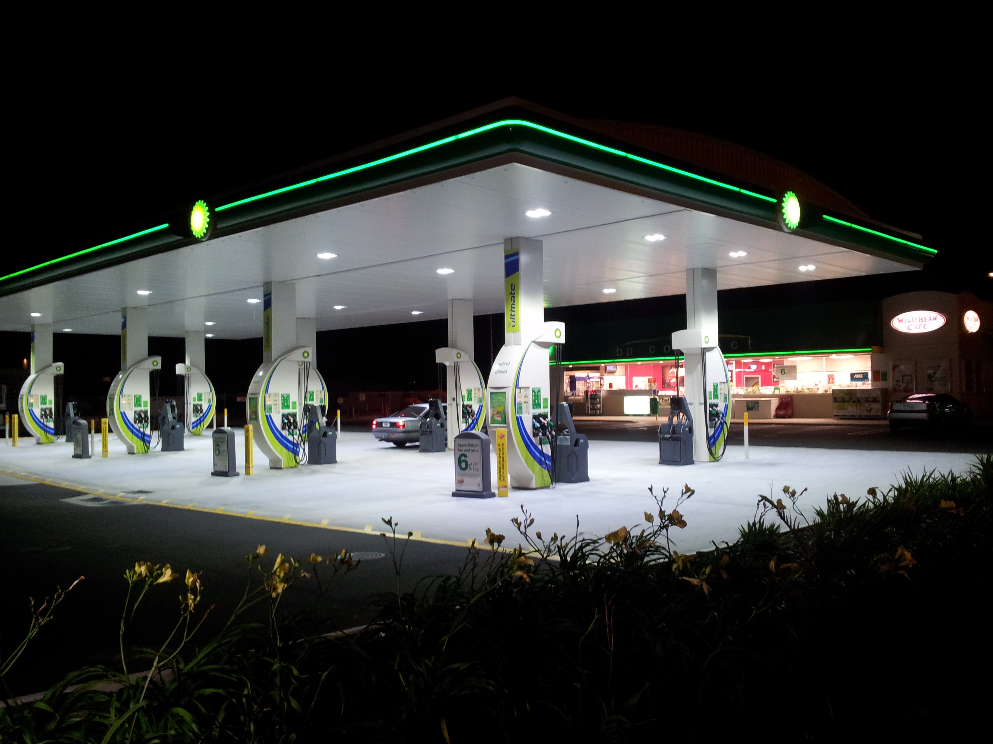 BP Petrol Station LED lighting