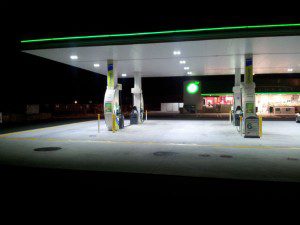 Petrol Station Courtyard Lighting