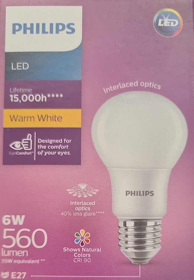Philips LED 6Watt Bulb